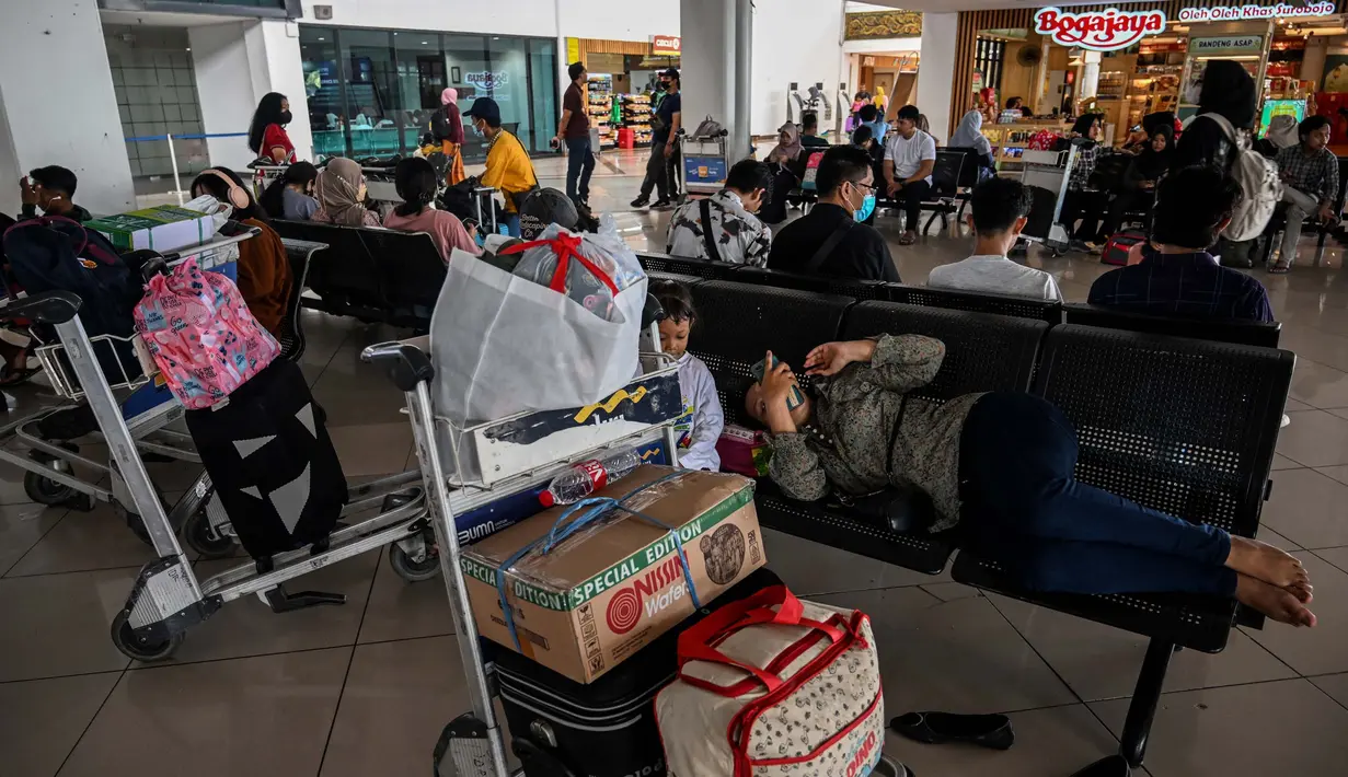 Sedangkan untuk puncak arus balik diperkirankan terjadi pada H+3 tanggal 15 April 2024. (JUNI KRISWANTO/AFP)