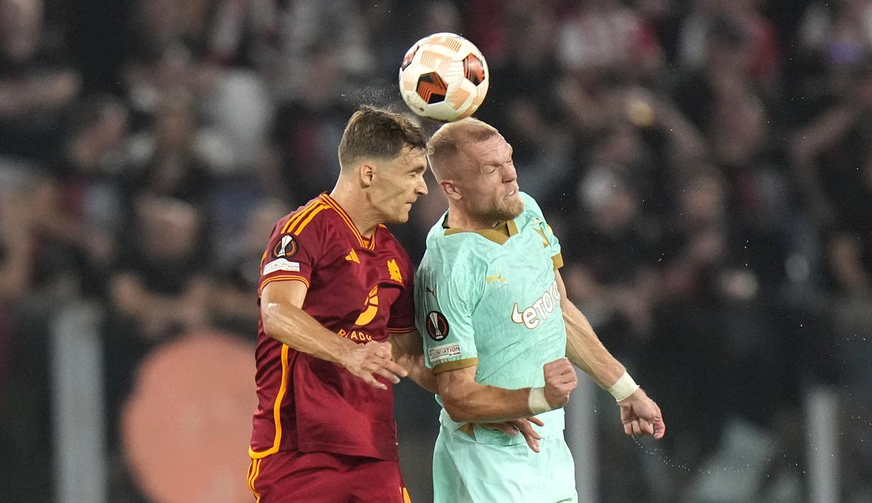 Sementara itu, Slavia Praha menempati peringkat dua dengan poin 6. (AP Photo/Alessandra Tarantino)