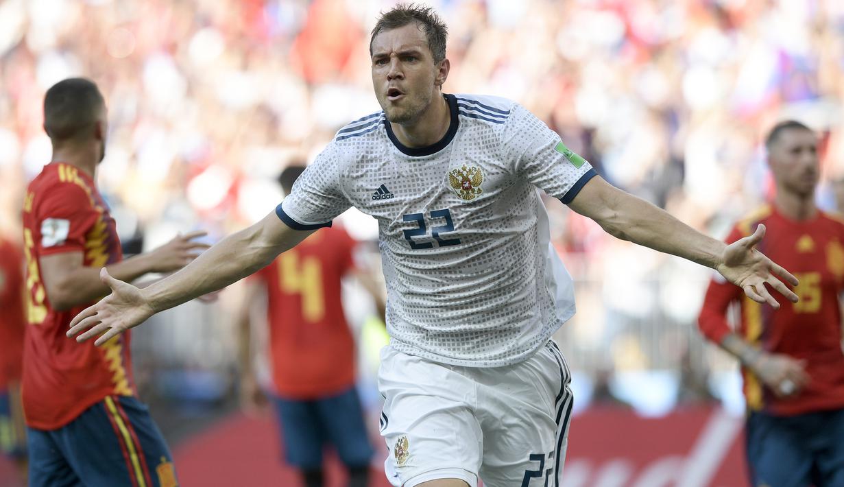 4. Artem Dzyuba (Rusia) - 3 Gol. (AFP/Juan Mabromata)