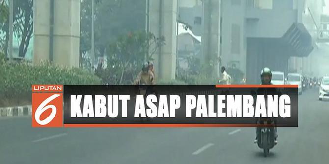 Sempat Hilang, Kabut Asap Kembali Selimuti Kota Palembang