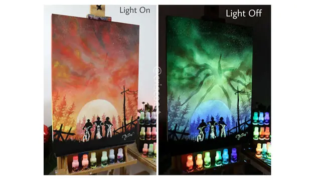 Pria Ini Pakai Tinta Lukisan 'Glowing in the Dark', 6 Hasilnya Keren Banget