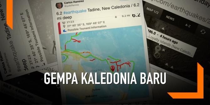 VIDEO: Gempa Magnitudo 6,8 Guncang Kaledonia Baru