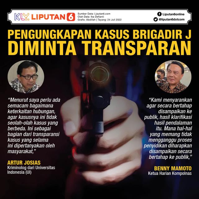 <p>INFOGRAFIS JOURNAL_Pengungkapan Kasus Brigadir J Diminta Transparan (Liputan6.com/Abdillah)</p>