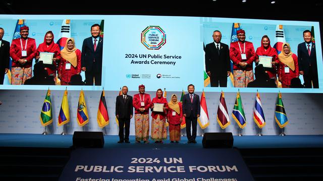 Kementerian Lingkungan Hidup dan Kehutanan (KLHK) Republik Indonesia dan kota Semarang merupakan dua dari 15 penerima United Nations Public Service Awards 2024 di seluruh dunia. (Dok. UN Indonesia)