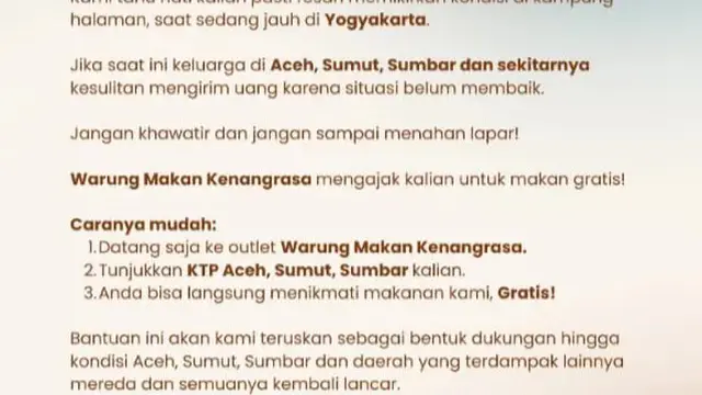 Warung Makan Kenangrasa