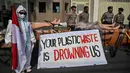 Data UN Comtrade menyebutkan, Australia dan Jepang merupakan negara yang aktif mengirimkan sampah plastik ke Indonesia. (JUNI KRISWANTO/AFP)