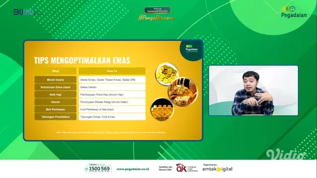 Kiat Wujudkan Resolusi Emas Ala Zasqia Adya Mecca di Webinar Generasi Pandai Pegadaian