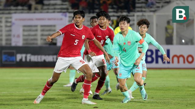 Laga Persahabatan Antara Timnas Indonesia U-20 Vs Timnas China U-20