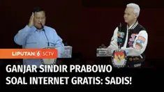 Salah satu materi debat kelima pemilu presiden pada Minggu malam. Yang menjadi sorotan adalah penilaian Calon Presiden, Ganjar Pranowo terhadap pernyataan Calon Presiden Prabowo Subianto, soal kebijakan internet gratis. Menurut Ganjar, pernyataan Pra...