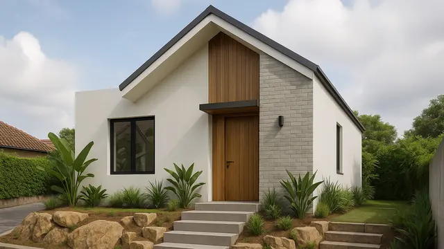 7 Desain Rumah Lebih Tinggi dari Jalan dan Tips Membangunnya, Estetik dan Aman