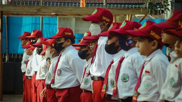 Ilustrasi murid, siswa, pelajar, SD