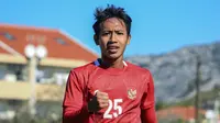 Gelandang Timnas Indonesia U-19, Beckam Putra, menyebut kunci kemenangan 4-0 yang diraih atas Hajduk Split adalah kerja keras dan menjalankan instruksi pelatih dengan baik. (dok. PSSI)