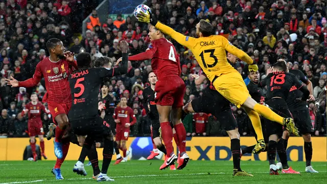 Aksi Jan Oblak Saat Singkirkan Liverpool di Liga Champions
