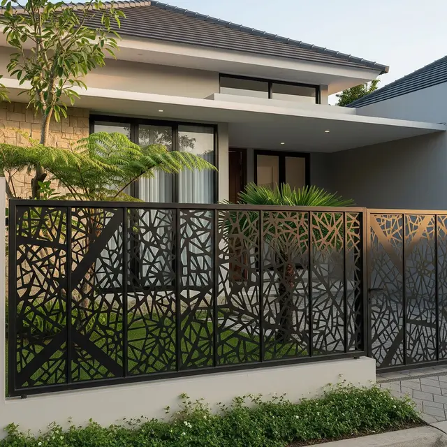 Model Pagar Minimalis Tanpa Tiang Besar