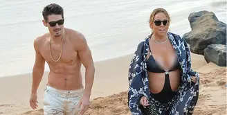 Mariah Carey telah mengakui kabar perselingkuhannya dengan Bryan Tanaka, seorang pelatih koreografernya. Pengakuannya terlihat dengan potret kemesraan keduanya yang sedang berlibur di pantai. (doc.dailymail.com)