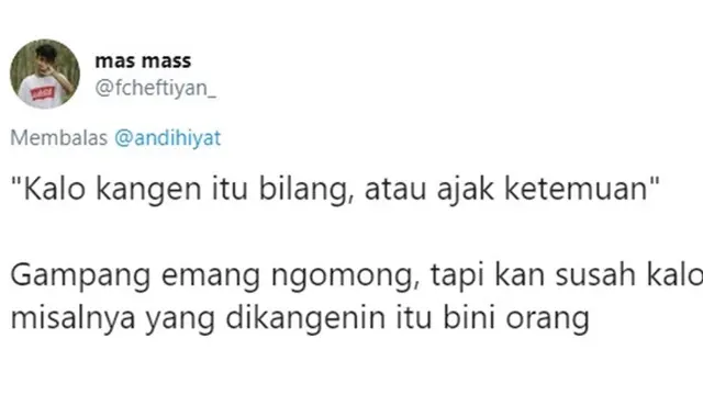 7 Curhatan Netizen saat Kangen dengan Orang Ini Bikin Geleng Kepala