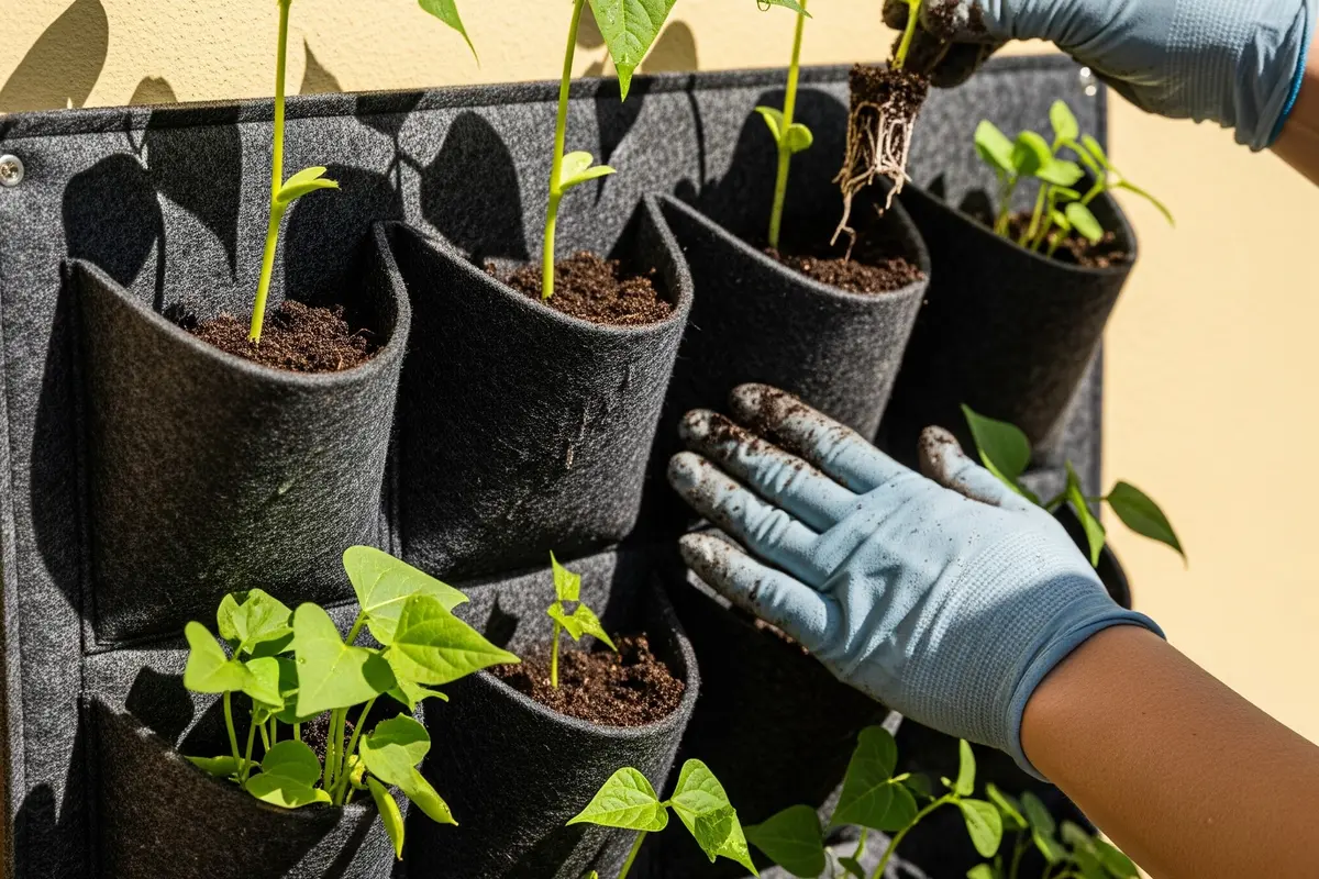 Menanam Buncis Mini di Vertical Planter untuk Ruang Terbatas