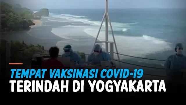 VIDEO: Viral Tempat Vaksinasi Covid-19 Suguhkan Pemandangan Indah