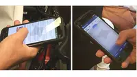 Handset yang diduga sebagai Nexus 6 terlihat sedang dipakai seseorang