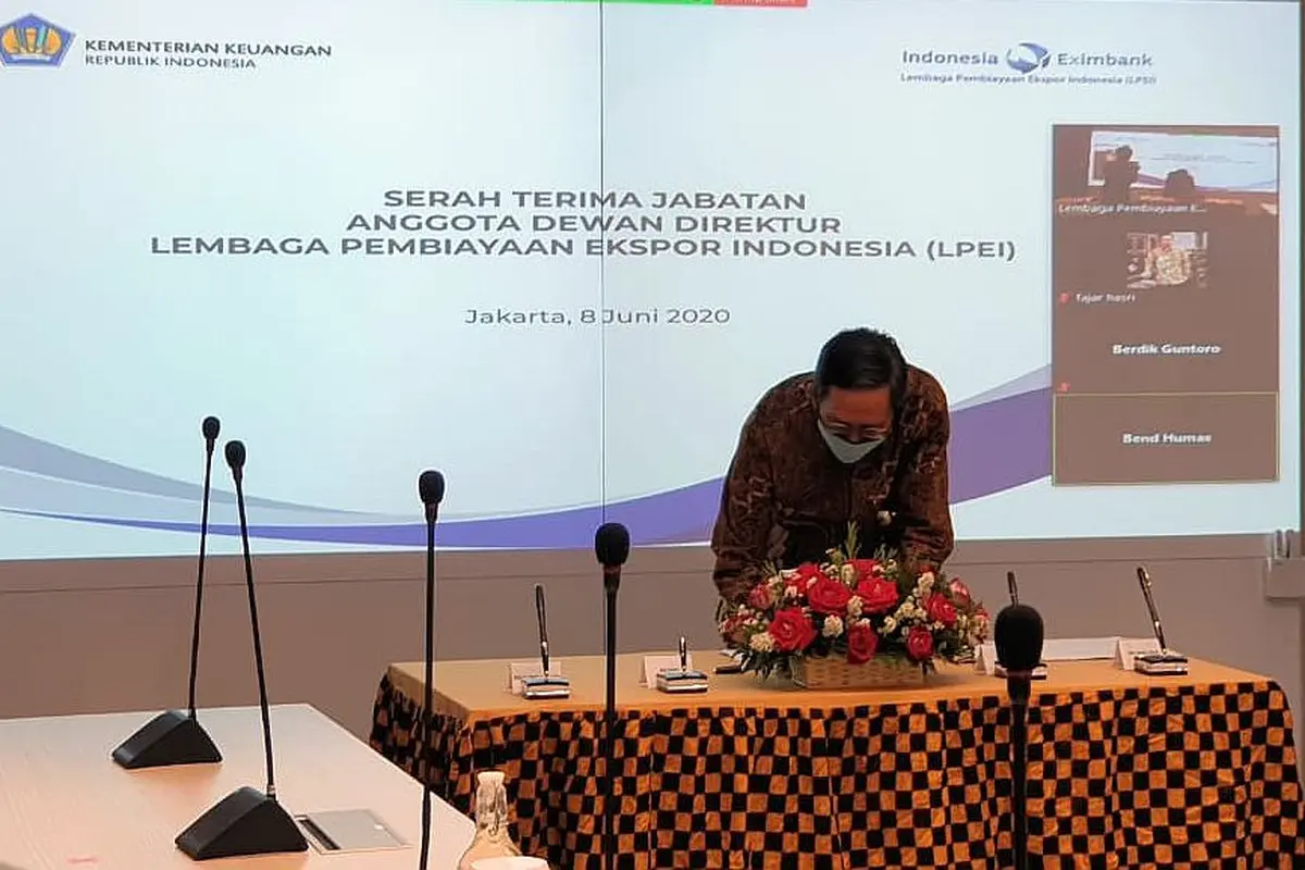 Kementerian Keuangan mengangkat Kasan, Direktur Jenderal Pengembangan Ekspor Nasional Kemendag sebagai Anggota Dewan Direktur Lembaga Pembiayaan Ekspor Indonesia (LPEI). (Dok Kemenkeu)