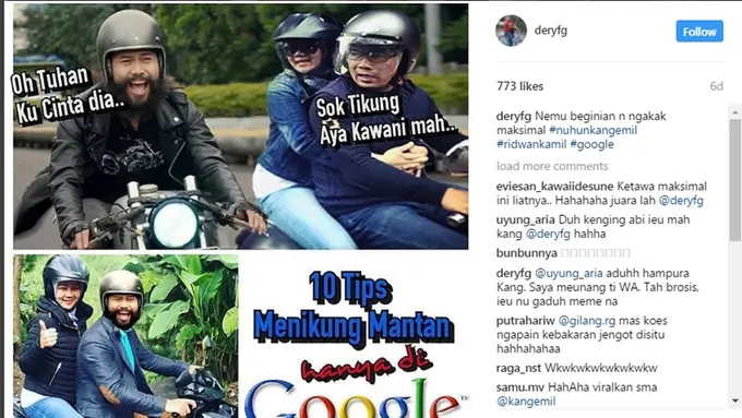 [Bintang] Heboh Meme Lirik Lagu Dia di Media Sosial