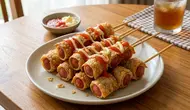 Resep Sate Pangsit Sosis Renyah yang Anti Gagal