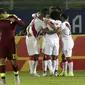 Peru menang 1-0 atas Venezuela di stadio Elías Figueroa, Valparaiso.