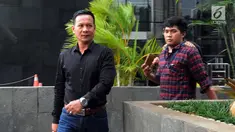 Pengusaha Jambi, Ahmad Jais usai menjalani pemeriksaan di Gedung KPK, Jakarta, Kamis (3/5).  Ahmad Jais diperiksa sebagai saksi untuk tersangka Plt Sekda Provinsi Jambi nonaktif Arfan. (Merdeka.com/Dwi Narwoko)