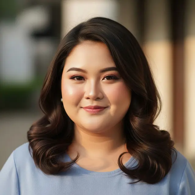 Model Rambut Wanita Panjang untuk Wajah Bulat dan Pipi Tembem (Gemini AI)
