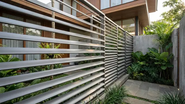 Model Pagar Garis Horizontal