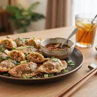Resep Rice Paper Dumpling Crispy Isi Sayuran dan Ayam Cincang. (AI Generated)