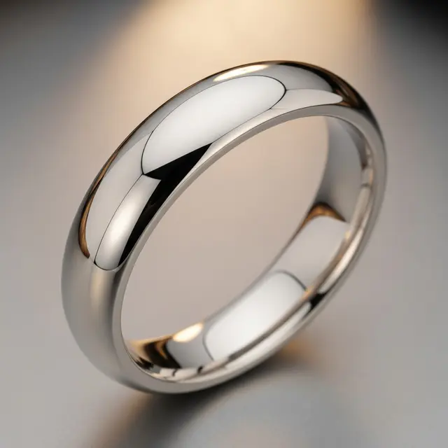 Model Cincin Nikah Emas Putih (Image by Gemini AI)