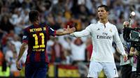 Neymar dan Cristiano Ronaldo (AFP/Gerard Julien)