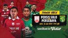 Link Live Streaming Friendly Match Persis Solo Vs Persebaya Surabaya, Sabtu 26 November di Vidio
