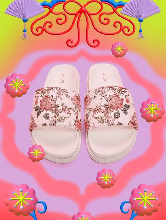 Koleksi ALDO kali ini menampilkan potongan yang berani, berwarna, dan gaya yang segar. Menurut Owi, sebagian besar inspirasinya berasal dari peralatan makan khas Tionghoa yang sering ditemukan di rumah-rumah Tionghoa. Koleksi ini sudah bisa kamu dapatkan di toko ALDO, maupun secara online. [Foto: Document/ALDO]