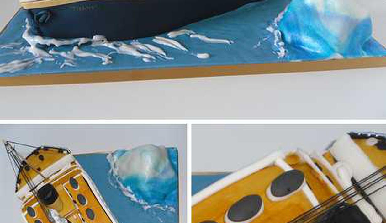 Uniknya 12 Kue Ulang Tahun Bentuk Kapal Titanic Tenggelam ...