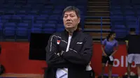 Manajer tim bulu tangkis Indonesia Aryono Miranat di&nbsp;Badminton Asia Championships 2023 di Dubai, Uni Emirat Arab, yang berlangsung di Dubai, Uni Emirat Arab, 25-30 April. (foto: PBSI)