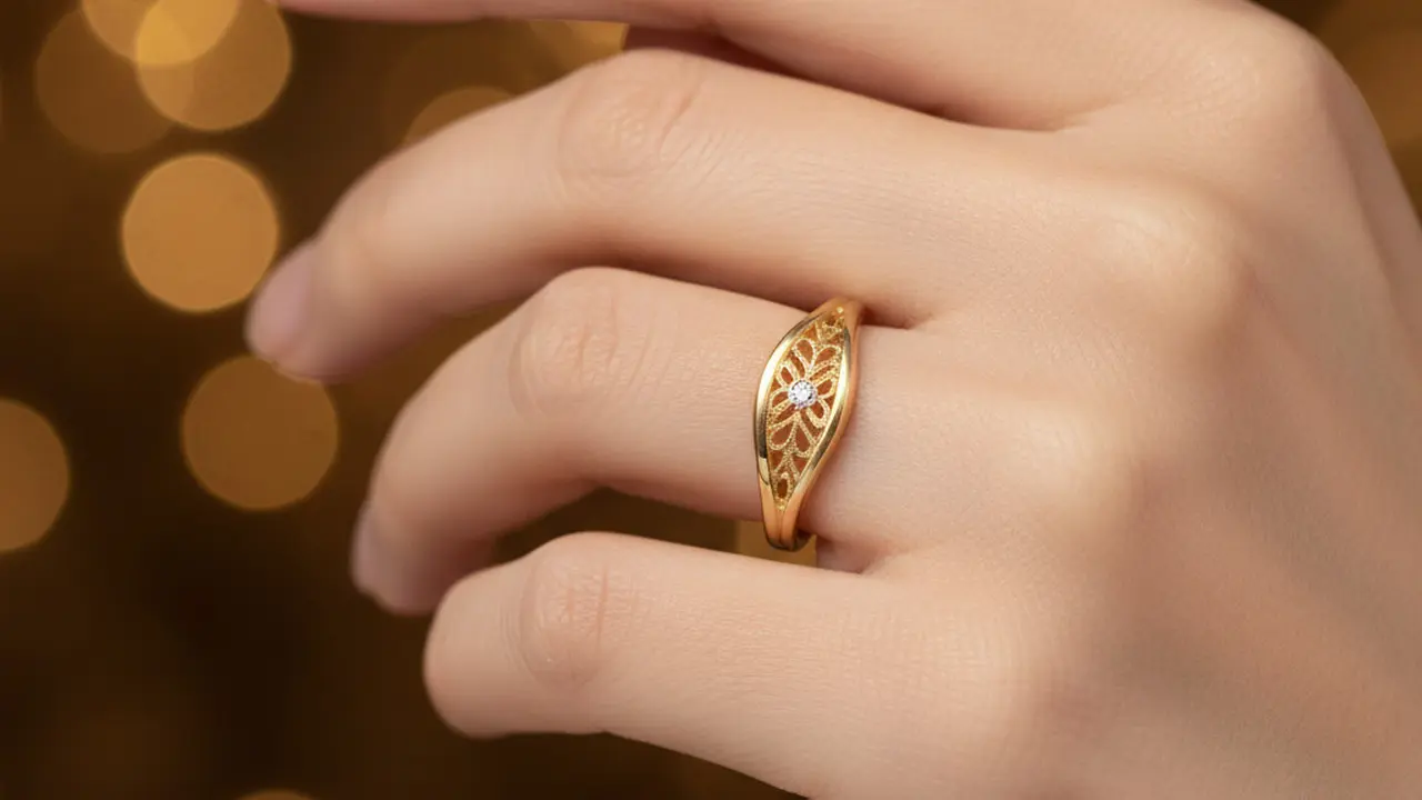 Model Cincin 24 Karat 1 Gram yang Elegan