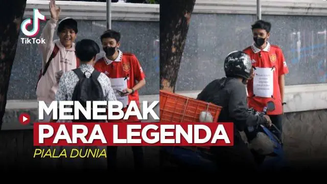 VIDEO TikTok: Menebak Foto Para Legenda Piala Dunia, Nelson Dida Paling Susah Diingat