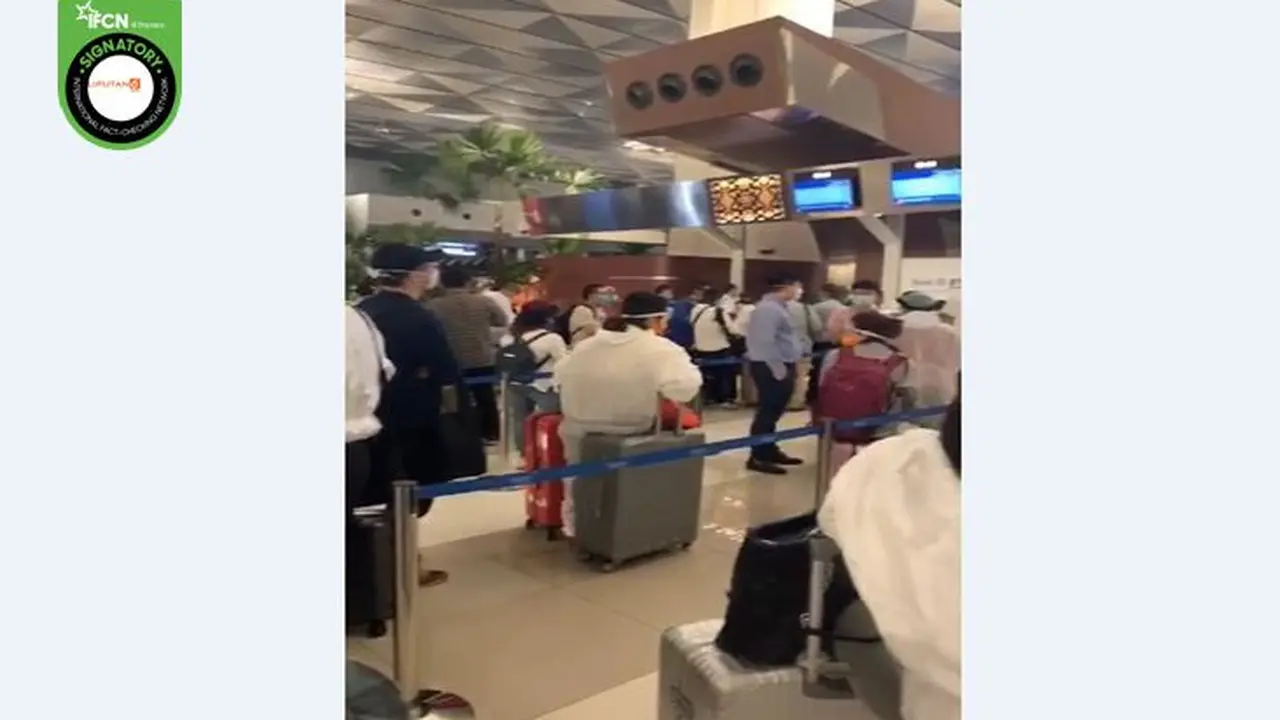 Gambar Tangkapan Layar Video Tentang WN China di Bandara Soetta