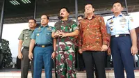 Panglima TNI Marsekal Hadi Tjahjanto usai menyerahkan SPT Pajak di Mabes TNI. (Liputan6.com/Ady Nugrahadi)