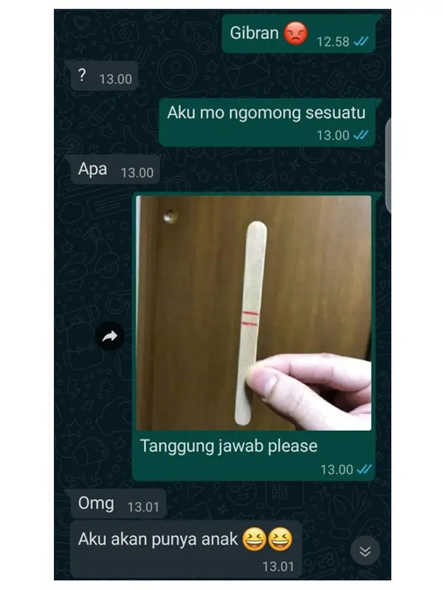 6 Chat WhatsApp Netizen Ngeprank Hamil Ini Bikin Kaget
