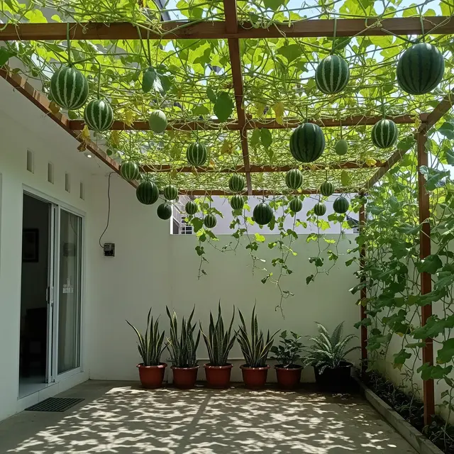 9 Inspirasi Kanopi Alami dari Pohon Buah Merambat, Sejuk dan Estetis untuk Hunian