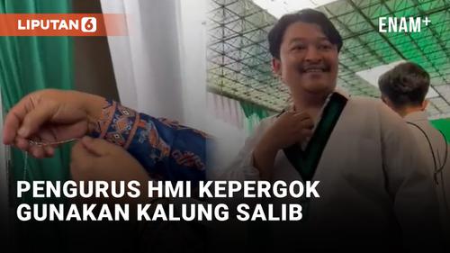 VIDEO: Waduh, Pengurus Baru Himpunan Mahasiswa Islam Kedapatan Gunakan Kalung Salib