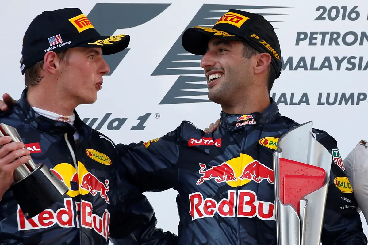 Daniel Ricciardo dan Max Verstappen