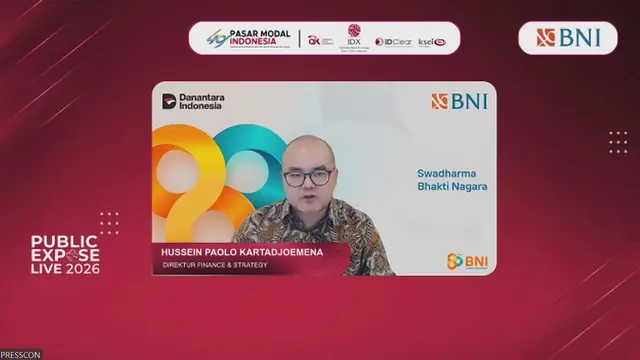 Direktur Finance & Strategy PT Bank Negara Indonesia Tbk (BNI) Hussein Paolo Kartadjoemena