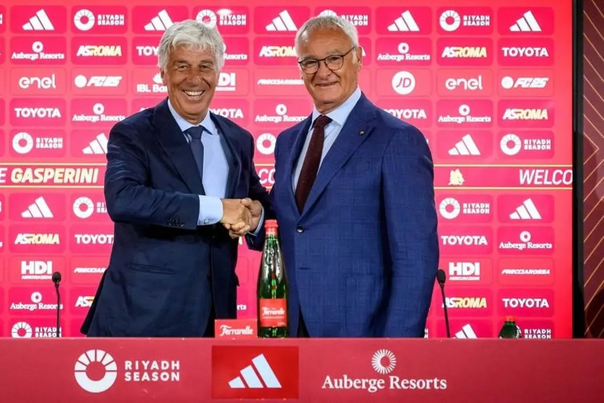 Gian Piero Gasperini dan Claudio Ranieri