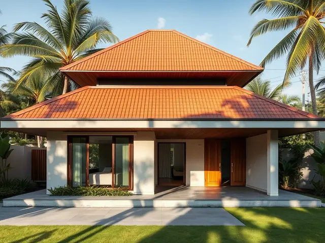 9. Rumah Atap Limas Bertumpuk