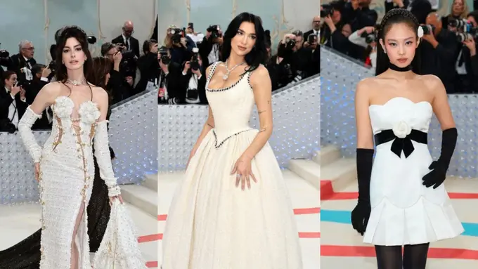 Adu Gaya ala Met Gala Princess dari Anne Hathaway, Dua Lipa, hingga Jennie BLACKPINK