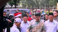 Kedatangan Anies Baswedan disambut jajaran DPW PKB DKI Jakarta, Kamis (13/6/2024). (Liputan6.com/ Winda Nelfira)